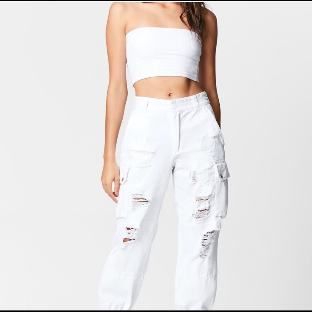 Carmar White Cargo Pants